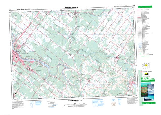 Drummondville Topographic Paper Map 031H16 at 1:50,000 scale