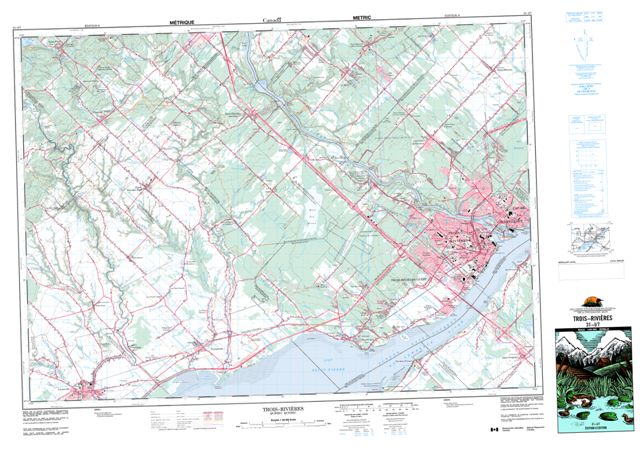 Trois-Rivieres Topographic Paper Map 031I07 at 1:50,000 scale