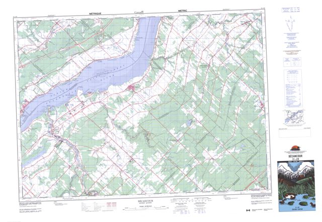 Becancour Topographic Paper Map 031I08 at 1:50,000 scale