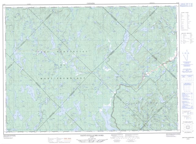Saint-Guillaume-Nord Topographic Paper Map 031J09 at 1:50,000 scale