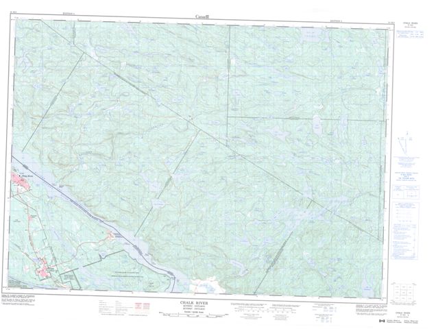 Chalk River Topographic Paper Map 031K03 at 1:50,000 scale