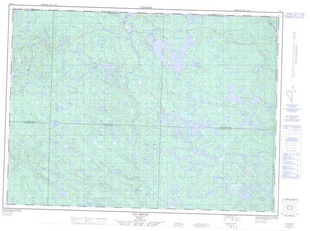 Lac Brule Topographic Paper Map 031K14 at 1:50,000 scale