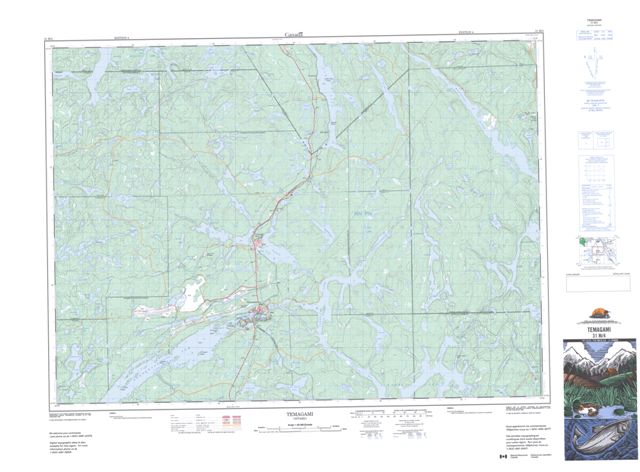Temagami Topographic Paper Map 031M04 at 1:50,000 scale