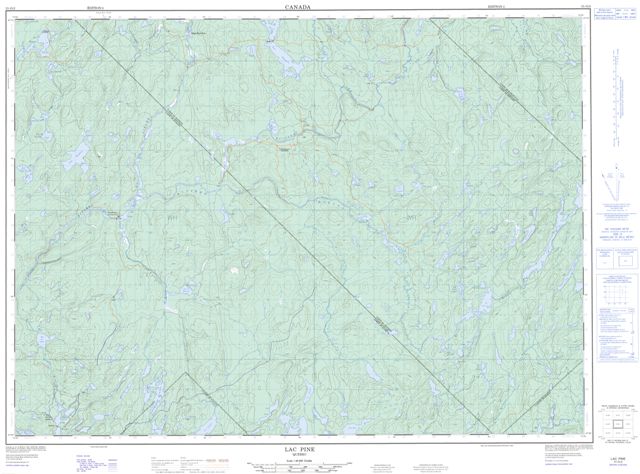 Lac Pine Topographic Paper Map 031O02 at 1:50,000 scale