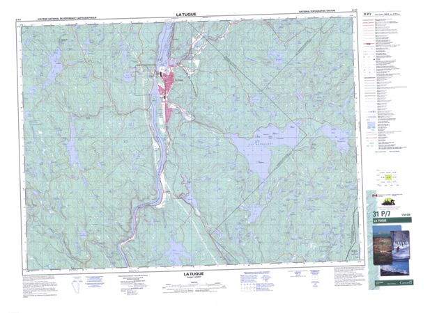 La Tuque Topographic Paper Map 031P07 at 1:50,000 scale