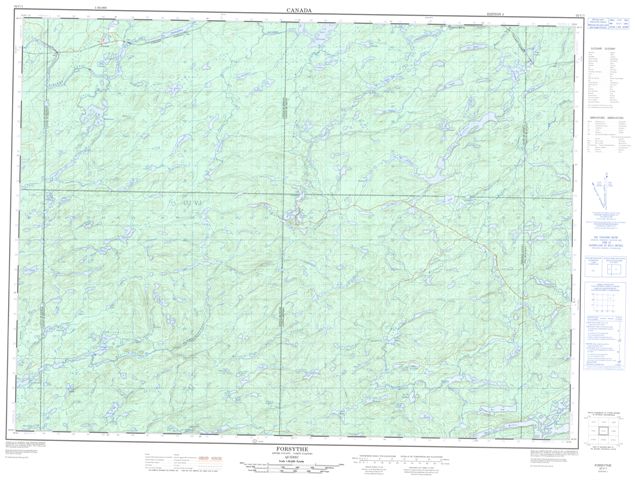 Forsythe Topographic Paper Map 032C01 at 1:50,000 scale