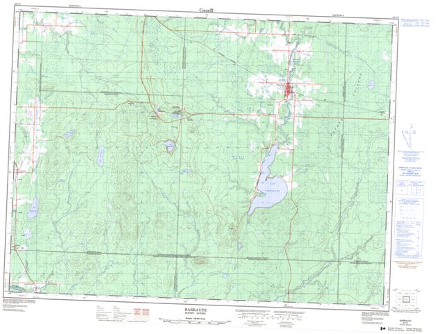 Barraute Topographic Paper Map 032C05 at 1:50,000 scale