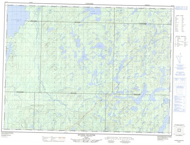 Riviere Delestre Topographic Paper Map 032C10 at 1:50,000 scale