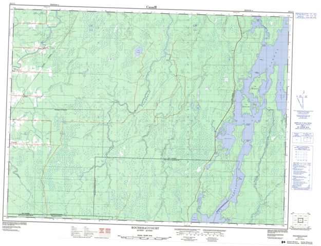 Rochebaucourt Topographic Paper Map 032C11 at 1:50,000 scale