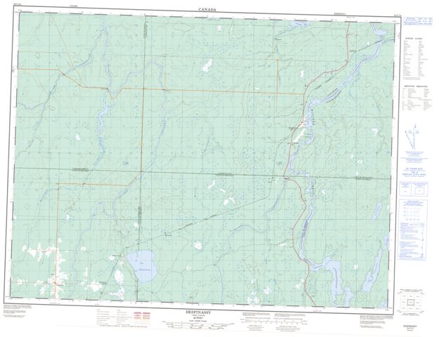 Despinassy Topographic Paper Map 032C14 at 1:50,000 scale