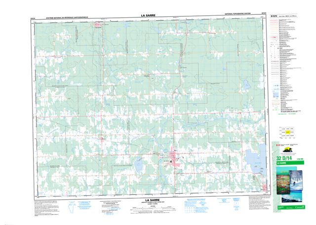 La Sarre Topographic Paper Map 032D14 at 1:50,000 scale