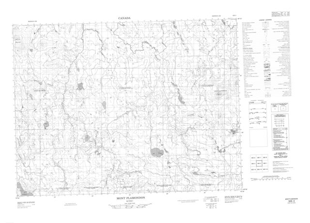 Mont Plamondon Topographic Paper Map 032E02 at 1:50,000 scale