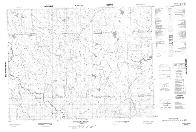 Ruisseau Orfroy Topographic Paper Map 032E06 at 1:50,000 scale