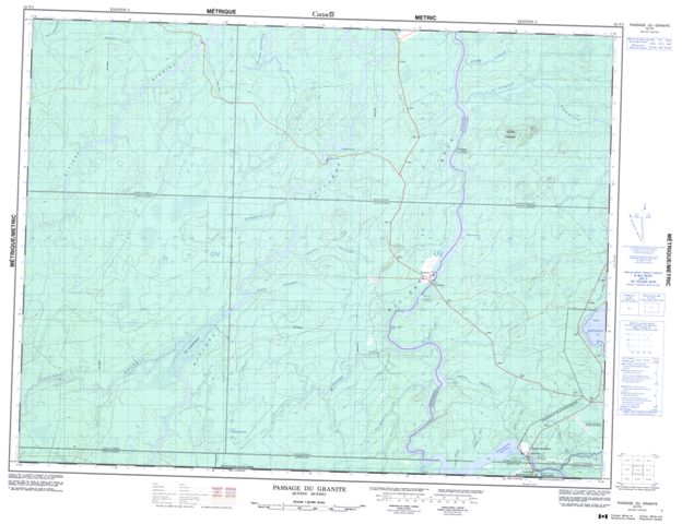 Passage Du Granite Topographic Paper Map 032F03 at 1:50,000 scale