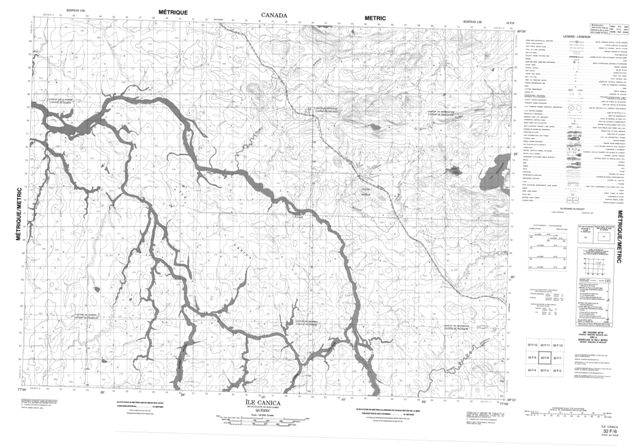 Ile Canica Topographic Paper Map 032F06 at 1:50,000 scale