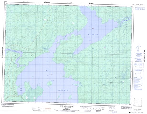 Lac Au Goeland Topographic Paper Map 032F15 at 1:50,000 scale
