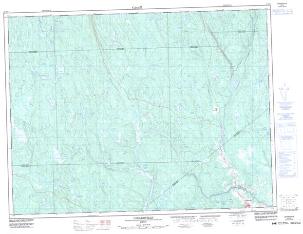 Girardville Topographic Paper Map 032H02 at 1:50,000 scale