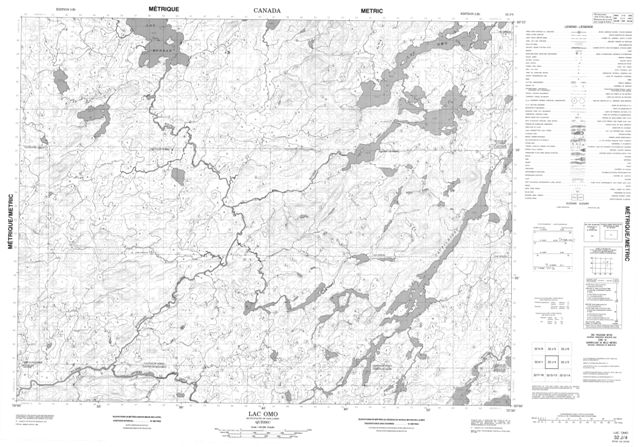Lac Omo Topographic Paper Map 032J04 at 1:50,000 scale