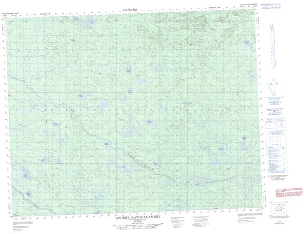Riviere Natouacamisie Topographic Paper Map 032M01 at 1:50,000 scale