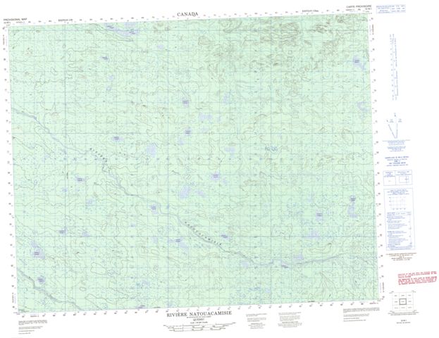 Riviere Natouacamisie Topographic Paper Map 032M01 at 1:50,000 scale