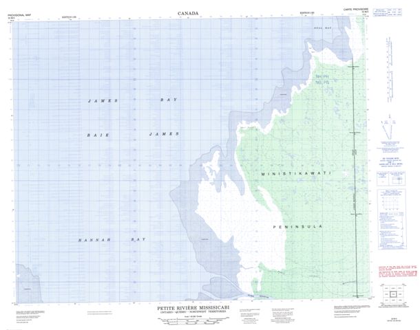 Petite Riviere Missisicabi Topographic Paper Map 032M05 at 1:50,000 scale