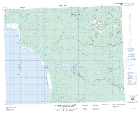 Pointe Du Bois Brule Topographic Paper Map 032M10 at 1:50,000 scale
