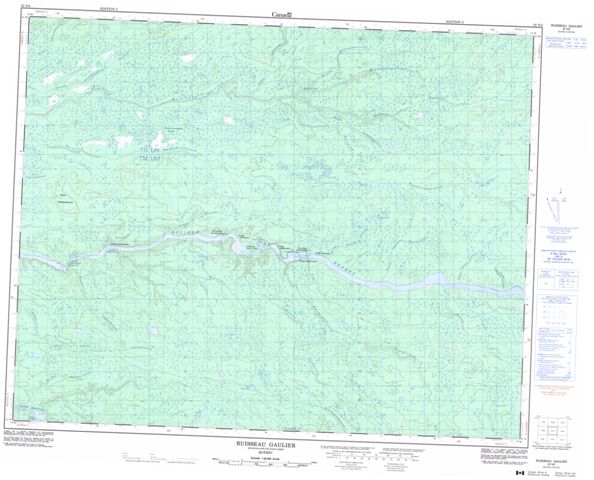 Ruisseau Gaulier Topographic Paper Map 032N05 at 1:50,000 scale