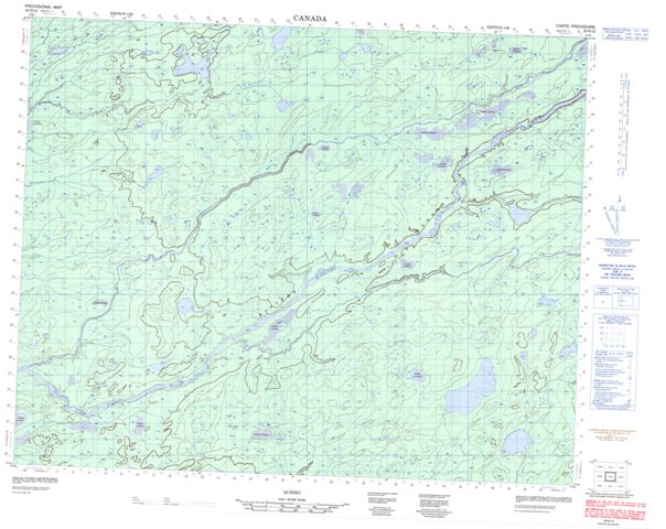  Topographic Paper Map 032N12 at 1:50,000 scale
