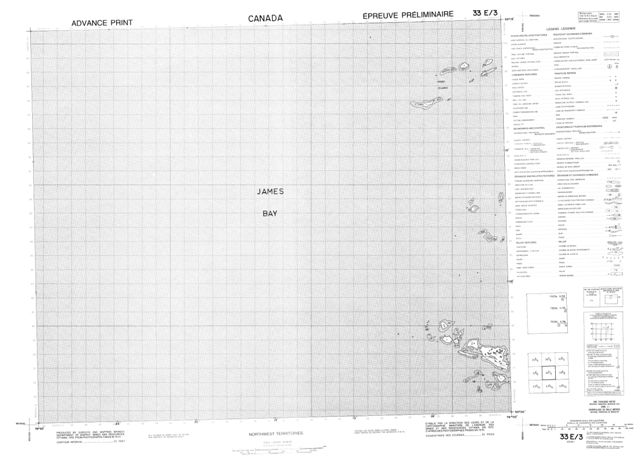 No Title Topographic Paper Map 033E03 at 1:50,000 scale