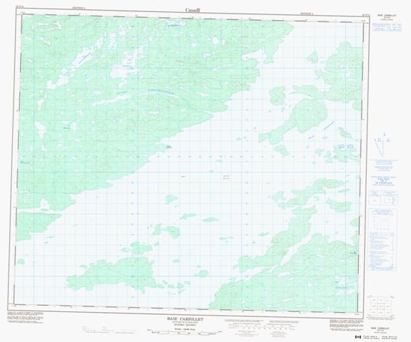 Baie Carbillet Topographic Paper Map 033F15 at 1:50,000 scale