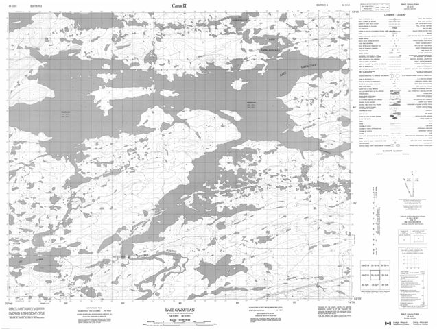Baie Gavaudan Topographic Paper Map 033G10 at 1:50,000 scale