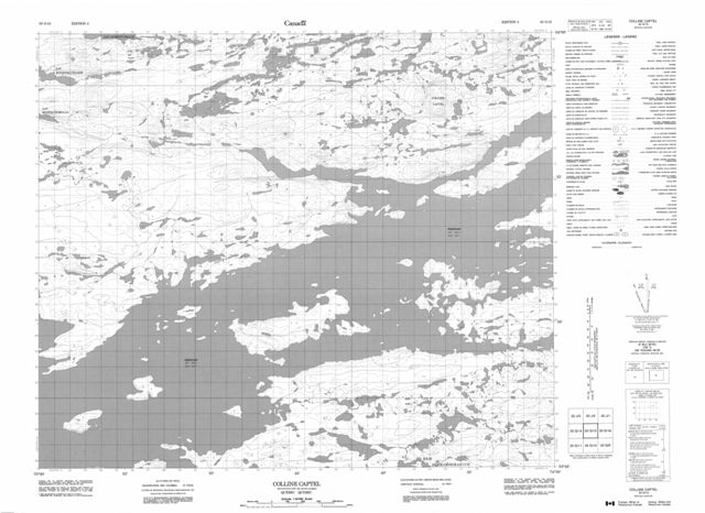 Colline Captel Topographic Paper Map 033G15 at 1:50,000 scale