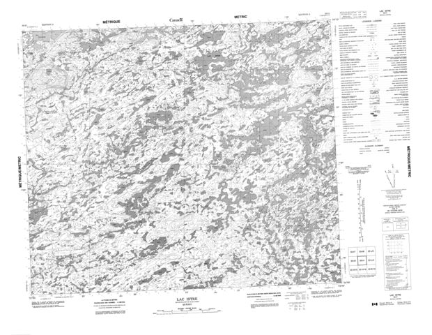 Lac Istre Topographic Paper Map 033I01 at 1:50,000 scale