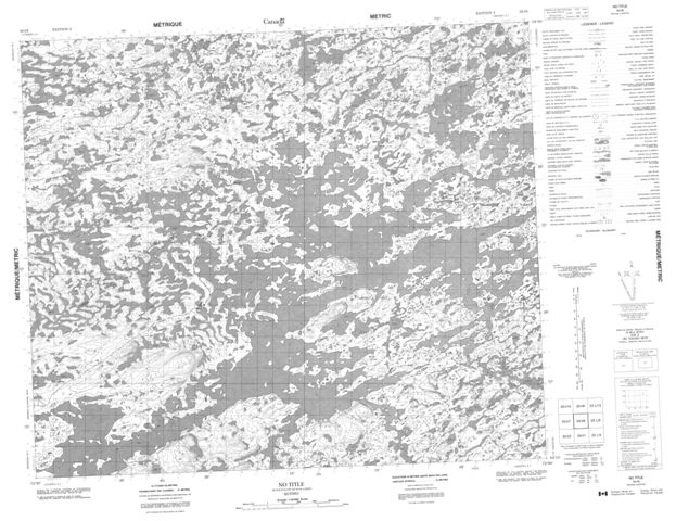  Topographic Paper Map 033I08 at 1:50,000 scale