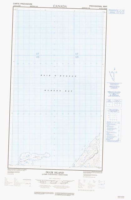 Duck Island Topographic Paper Map 033N14E at 1:50,000 scale