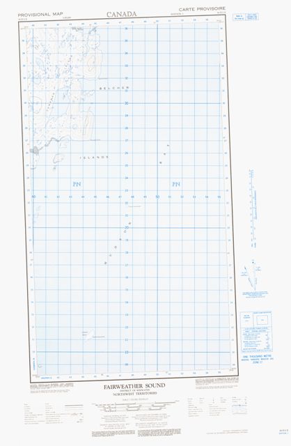 Fairweather Sound Topographic Paper Map 034D02E at 1:50,000 scale