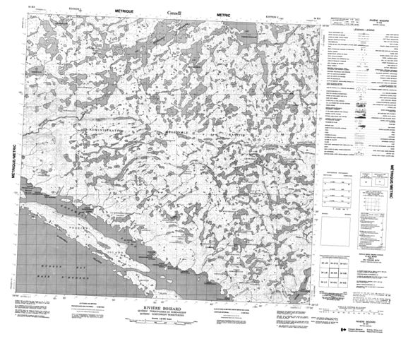 Riviere Boizard Topographic Paper Map 034K05 at 1:50,000 scale