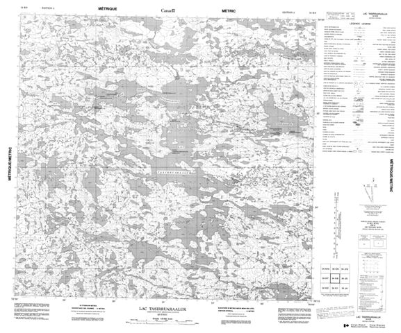 Lac Tasirruaraaluk Topographic Paper Map 034K08 at 1:50,000 scale