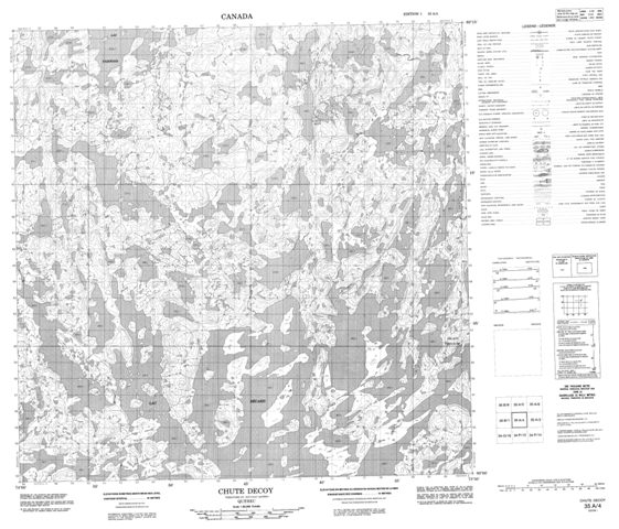 Chute Decoy Topographic Paper Map 035A04 at 1:50,000 scale