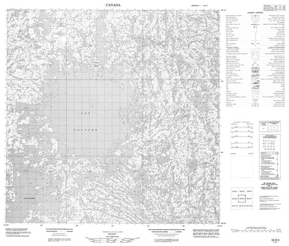  Topographic Paper Map 035B03 at 1:50,000 scale