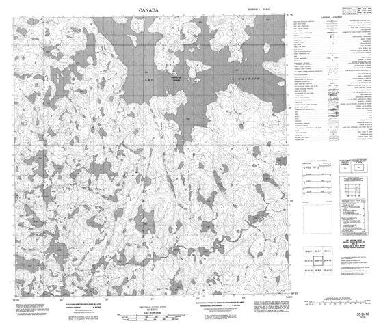No Title Topographic Paper Map 035B16 at 1:50,000 scale
