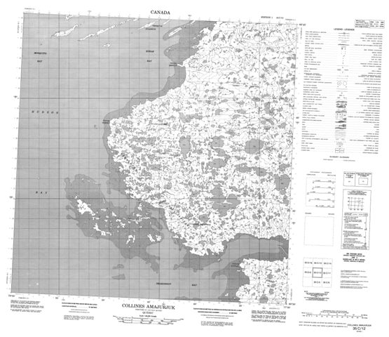 Collines Amajurjuk Topographic Paper Map 035C12 at 1:50,000 scale