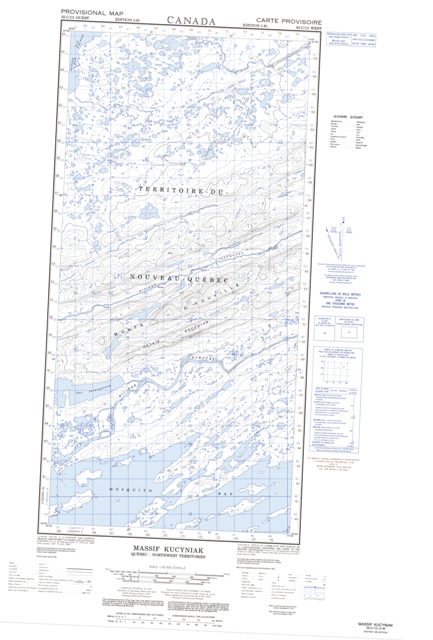 Massif Kucyniak Topographic Paper Map 035C13W at 1:50,000 scale