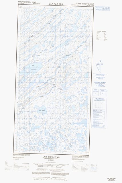 Lac Isuilutaq Topographic Paper Map 035C14E at 1:50,000 scale