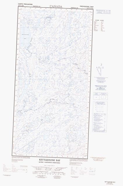 Kettlestone Bay Topographic Paper Map 035F04E at 1:50,000 scale
