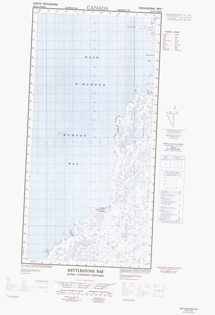 Kettlestone Bay Topographic Paper Map 035F04W at 1:50,000 scale