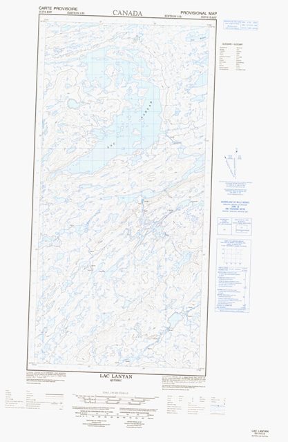 Lac Lanyan Topographic Paper Map 035F06E at 1:50,000 scale