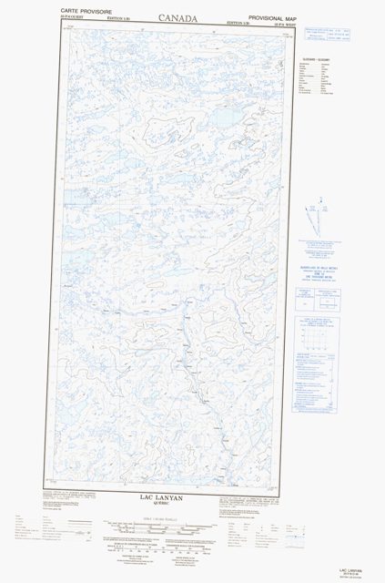 Lac Lanyan Topographic Paper Map 035F06W at 1:50,000 scale