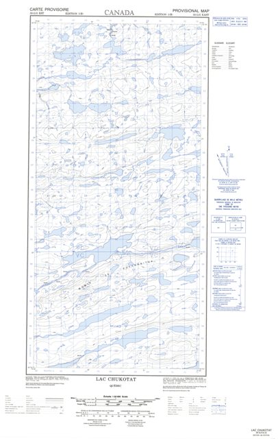 Lac Chukotat Topographic Paper Map 035G05E at 1:50,000 scale