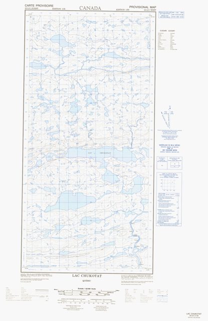 Lac Chukotat Topographic Paper Map 035G05W at 1:50,000 scale